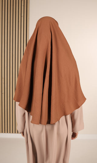 Tie Back Amira Khimar Jazz - Camel
