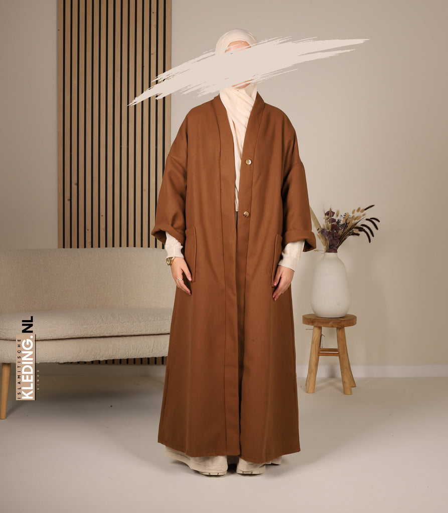 Unverzichtbarer Winter-Kimono Akemi Camel