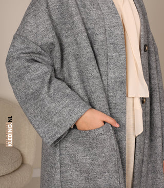 Essential Winter Kimono Akemi Grey Melée