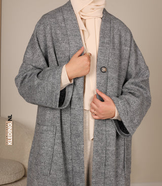 Essential Winter Kimono Akemi Grey Melée