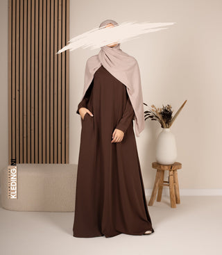 Abaya A-lijn - Ellysa - Cacao