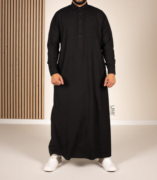 Soft Line Saudi Qamis- Black