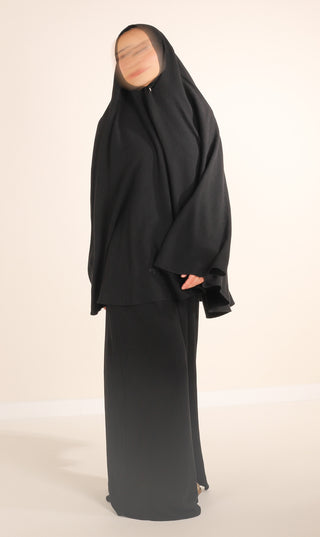 Natürliche NILA Abaya - Nimbus Grey