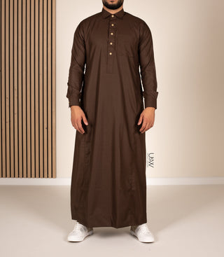 Chino Saudi Qamis- Bruin