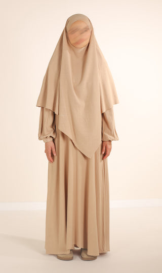 Natürliche NILA Abaya - Nimbus Grey