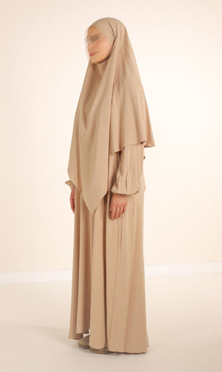 Natürliche NILA Abaya - Nimbus Grey