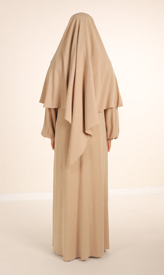 Natürliche NILA Abaya - Nimbus Grey