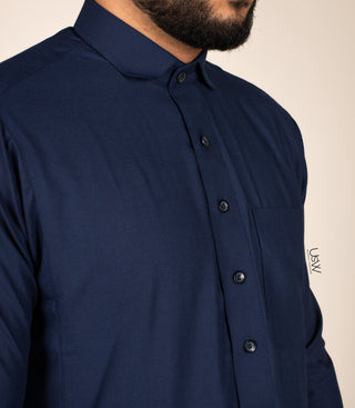 Chino Saudi Qamis- Navy