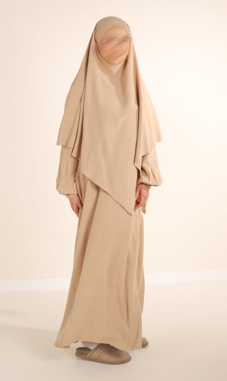 Natürliche NILA Abaya - Nimbus Grey
