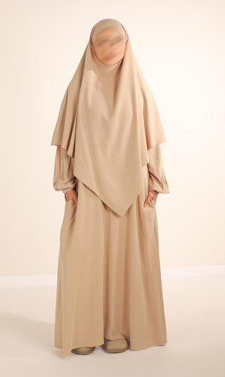 Natürliche NILA Abaya - Nimbus Grey