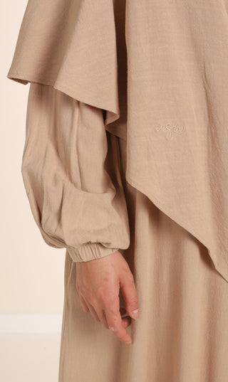 Natürliche NILA Abaya - Nimbus Grey