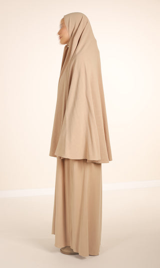 Natürliche NILA Abaya - Nimbus Grey