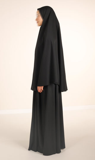 Anisah Hip Khimar Black