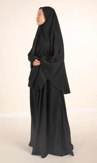 Anisah Hip Khimar Black