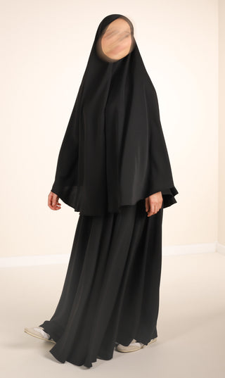 Anisah Hip Khimar Black