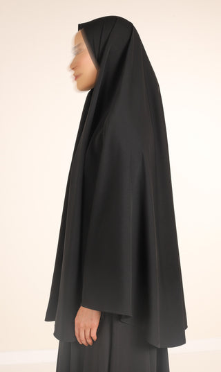 Anisah Hip Khimar Black