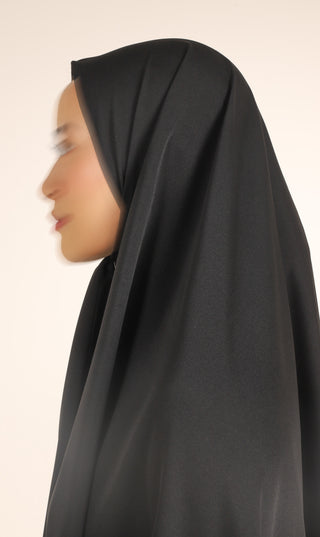 Anisah Hip Khimar Black