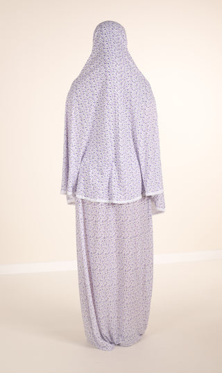 Gebetskleidung aus Baumwolle, Khimar - Lavendel