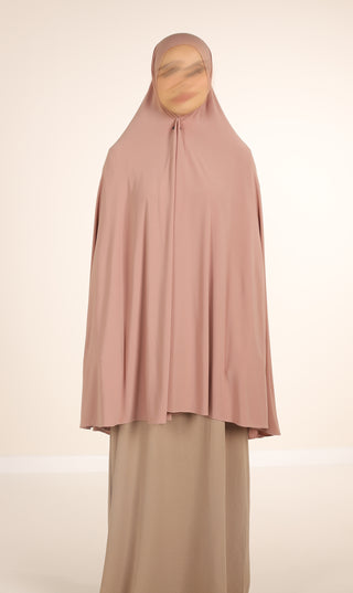 Jersey Premium KNEE Khimar - Velvet Rose