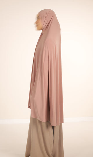 Jersey Premium KNEE Khimar - Velvet Rose