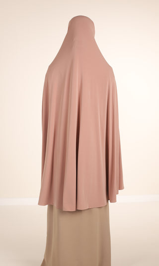 Jersey Premium KNEE Khimar - Velvet Rose
