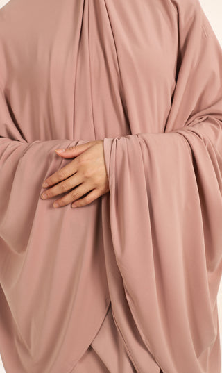 Jersey Premium KNEE Khimar - Velvet Rose