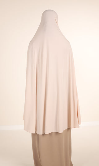 Jersey Premium KNEE Khimar - Creamed Oat