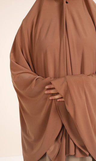Jersey Premium HIP Khimar - Toffee