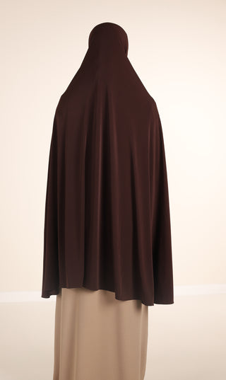 Jersey Premium HIP Khimar - Dark Chocolate