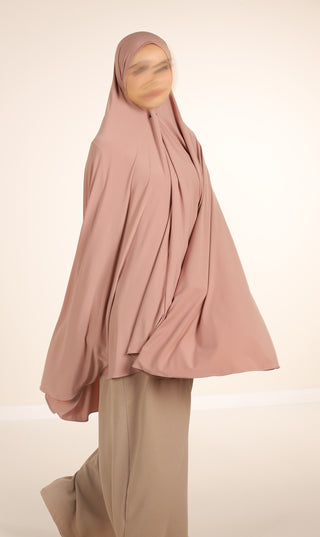 Jersey Premium HIP Khimar - Velvet Rose