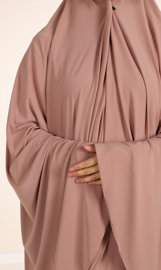 Jersey Premium HIP Khimar - Velvet Rose
