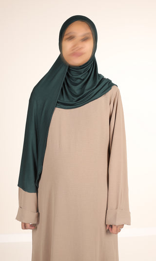 Viscose Instant Hijaab FNR - Forest Green
