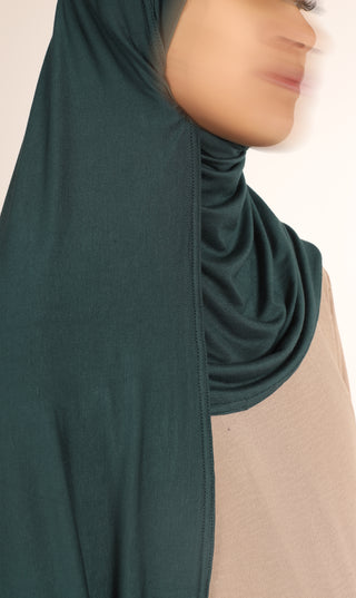 Viscose Instant Hijaab FNR - Forest Green