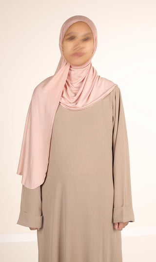 Viscose Instant Hijaab FNR - Pfirsichfarbenes Rouge