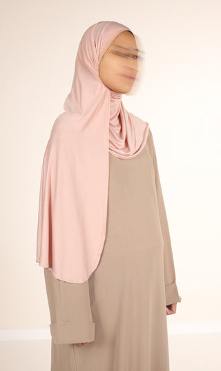 Viscose Instant Hijaab FNR - Pfirsichfarbenes Rouge