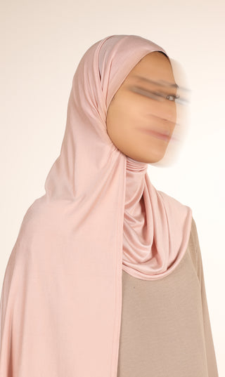 Viscose Instant Hijaab FNR - Pfirsichfarbenes Rouge