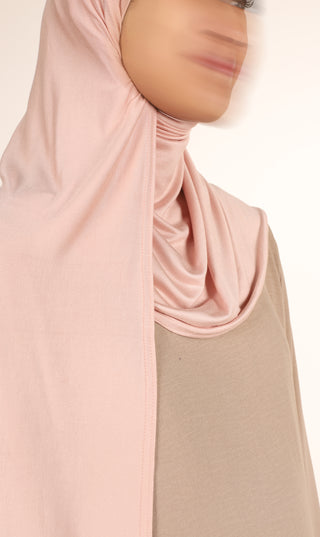 Viscose Instant Hijaab FNR - Pfirsichfarbenes Rouge
