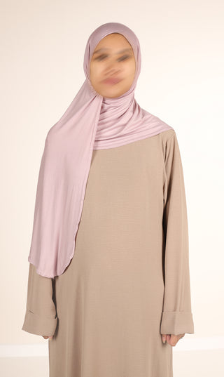 Viscose Instant Hijaab FNR - Pastel Pink
