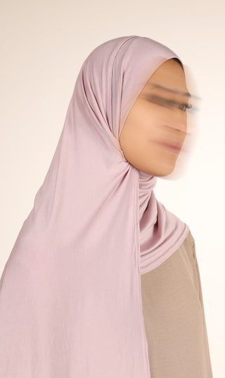 Viscose Instant Hijaab FNR - Pastel Pink
