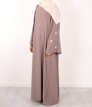 Kimono Abaya Daisy - Grey Taupe