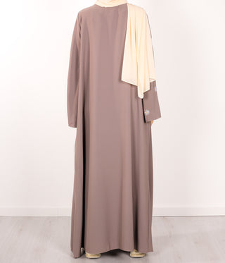 Kimono Abaya Daisy - Grey Taupe