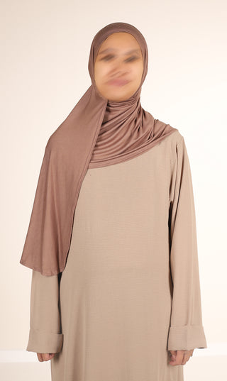Viskose Instant Hijaab FNR – Kaffee