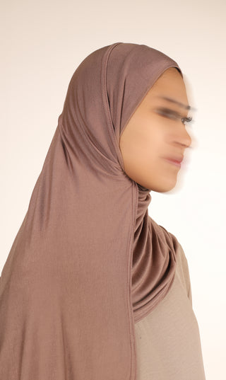 Viskose Instant Hijaab FNR – Kaffee