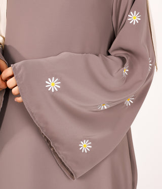 Kimono Abaya Daisy - Grey Taupe