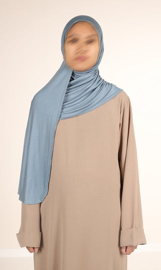 Viscose Instant Hijaab FNR - Jeans Blue
