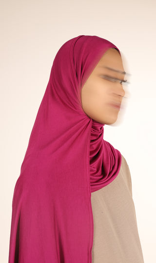 Viskose Instant Hijaab FNR – Fuchsia