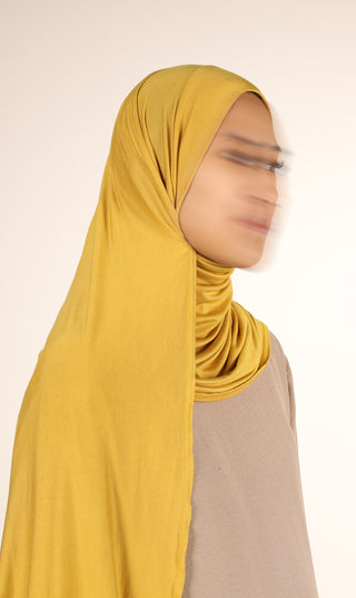 Viskose Instant Hijaab FNR – Senf