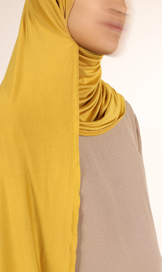 Viskose Instant Hijaab FNR – Senf