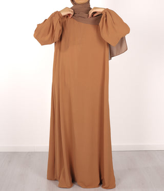 A-lijn PUFF Abaya Jazz- UsW - Camel