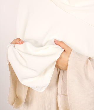 Instant Khimar Hijab - Cream